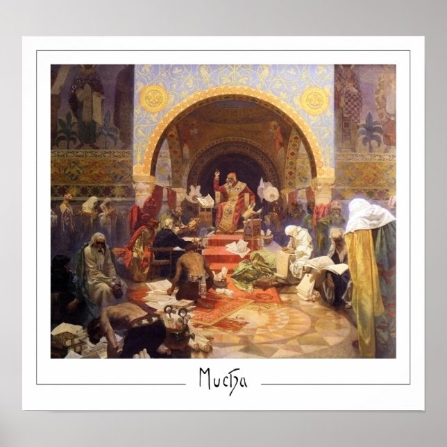 Affiche d'art Zedign d'Alphonse Mucha #150 (Devant)