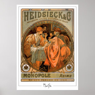 Affiche d'art Zedign d'Alphonse Mucha #218