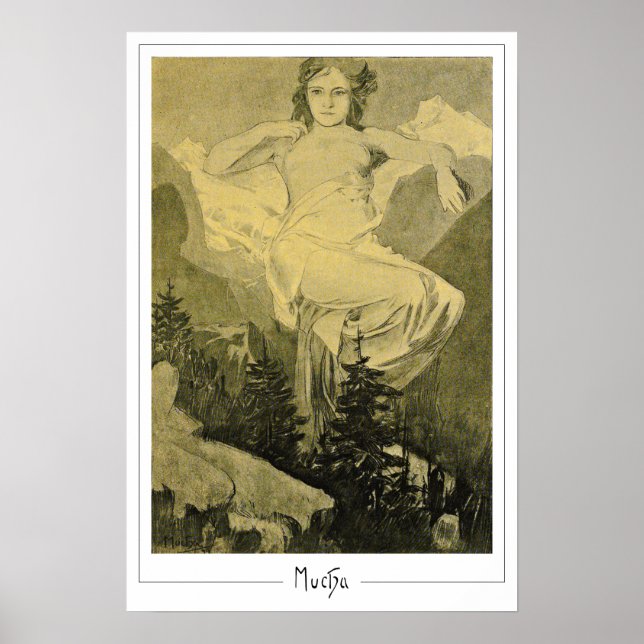 Affiche d'art Zedign d'Alphonse Mucha #404 (Devant)