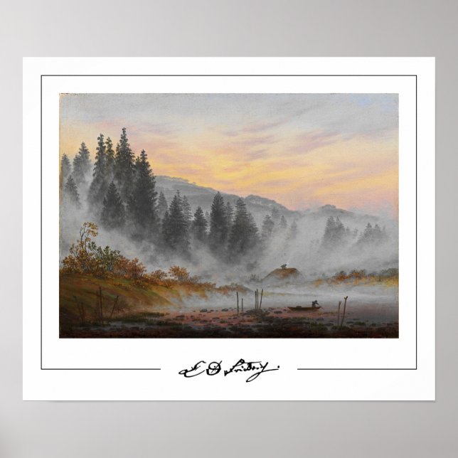 Affiche d'art Zedign de Caspar David Friedrich #16 (Devant)