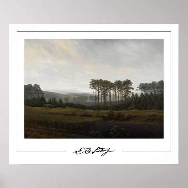 Affiche d'art Zedign de Caspar David Friedrich #20 (Devant)