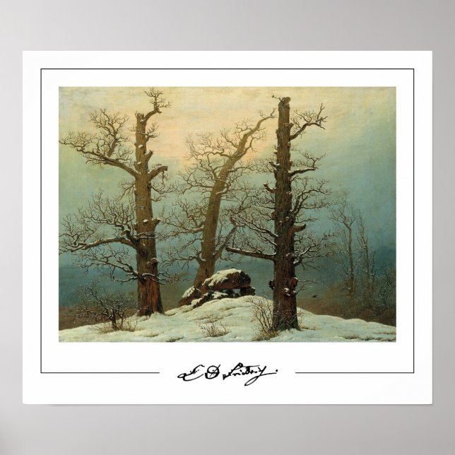 Affiche d'art Zedign de Caspar David Friedrich #6 (Devant)