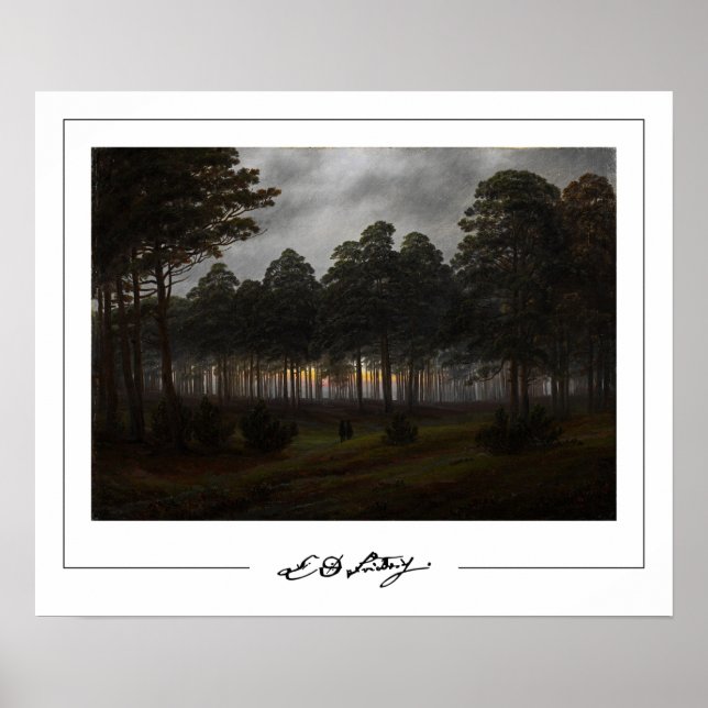 Affiche d'art Zedign de Caspar David Friedrich #72 (Devant)