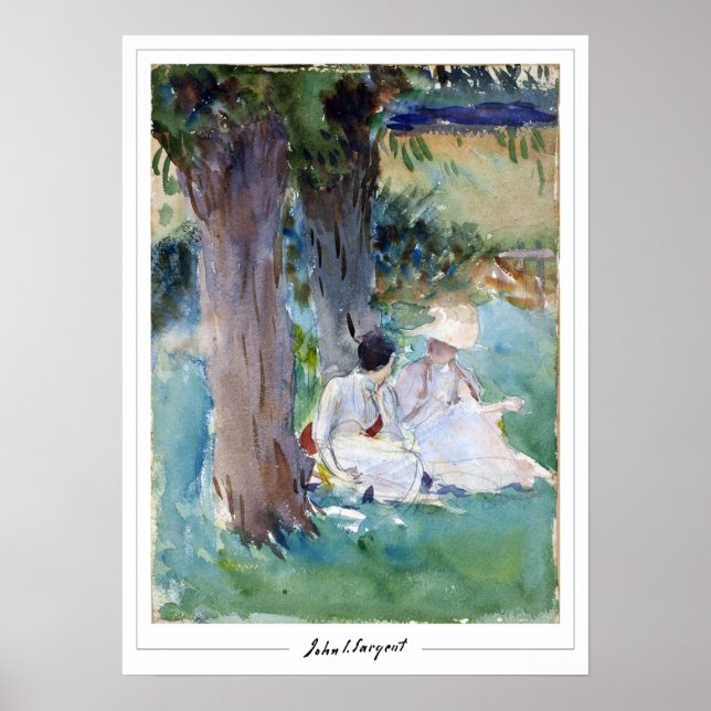 Affiche d'art Zedign de John Singer Sargent #321-2 (Devant)