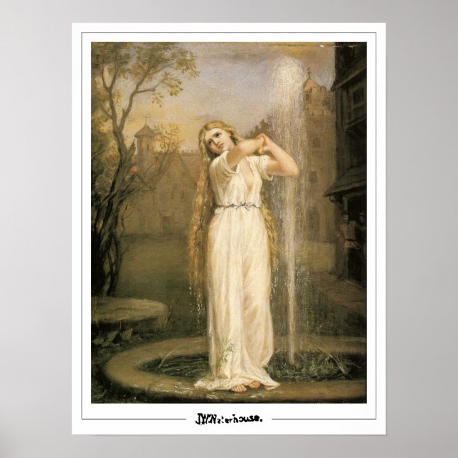 Affiche d'art Zedign de John William Waterhouse #1 (Devant)