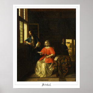 Affiche d'art Zedign de Pieter de Hooch #117