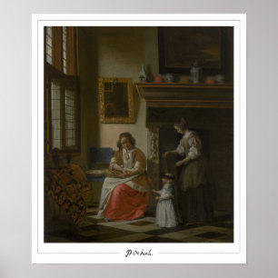 Affiche d'art Zedign de Pieter de Hooch #97