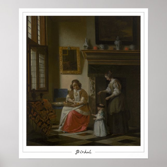 Affiche d'art Zedign de Pieter de Hooch #97 (Devant)