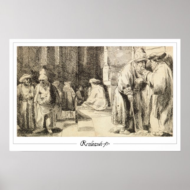 Affiche d'art Zedign de Rembrandt van Rijn #117 (Devant)