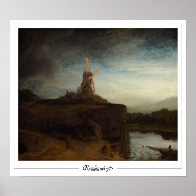 Affiche d'art Zedign de Rembrandt van Rijn #30 (Devant)