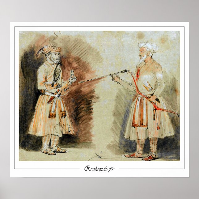 Affiche d'art Zedign de Rembrandt van Rijn #436 (Devant)