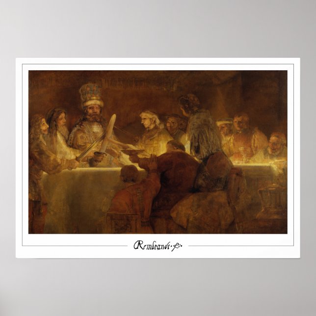 Affiche d'art Zedign de Rembrandt van Rijn #615 (Devant)