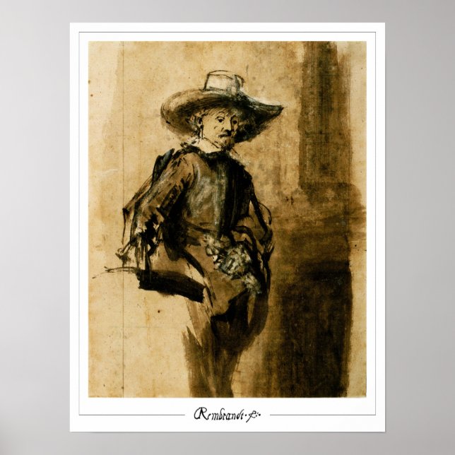 Affiche d'art Zedign de Rembrandt van Rijn #638 (Devant)