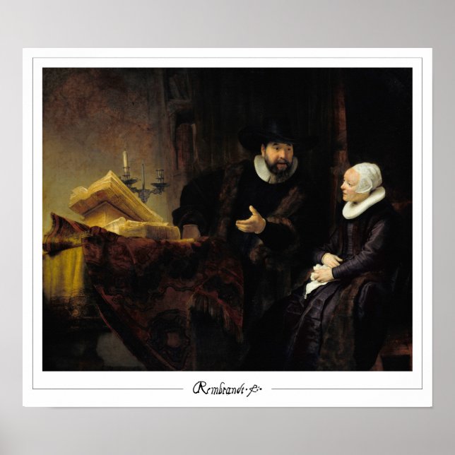 Affiche d'art Zedign de Rembrandt van Rijn #669 (Devant)