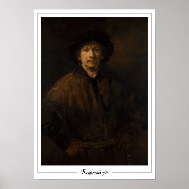 Affiche d'art Zedign de Rembrandt van Rijn #680 (Devant)
