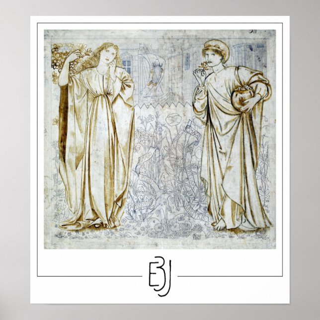 Affiche d'art Zedign d'Edward Burne-Jones #92 (Devant)