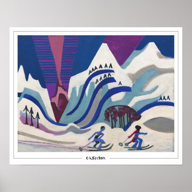 Affiche d'art Zedign d'Ernst Ludwig Kirchner #612 (Devant)