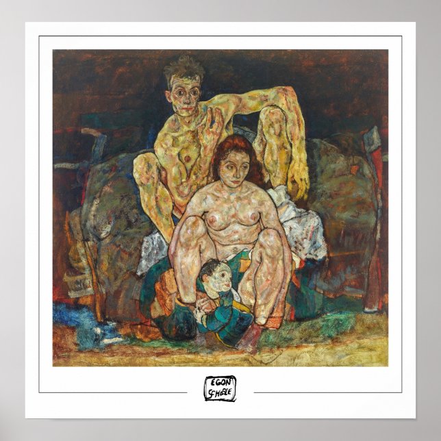 Affiche d'art Zedign Egon Schiele #17-2 (Devant)