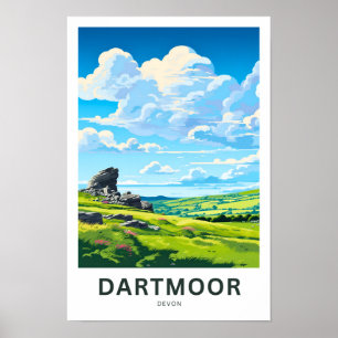 Affiche Dartmoor Devon Travel Imprimer