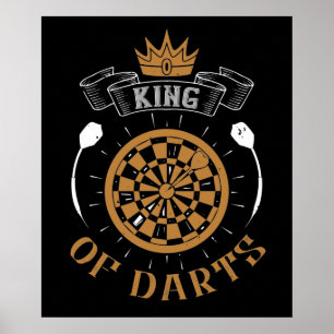 Affiche Darts - Roi des fléchettes