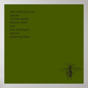 Affiche Darwin Origine des espèces