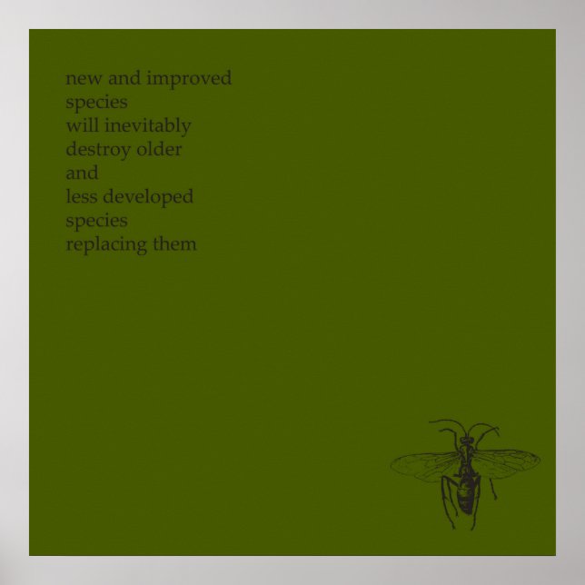 Affiche Darwin Origine des espèces (Devant)