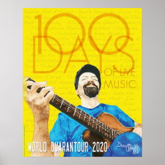 Affiche Daryl Shawn Quarantour 100 jours de musique