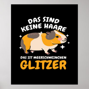 Affiche Das Sind Keine Haare Das Ist Meerschweinchen