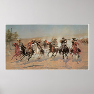 Affiche Dash pour le bois, 1889 Frederic Remington