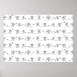 Affiche d'astronaute