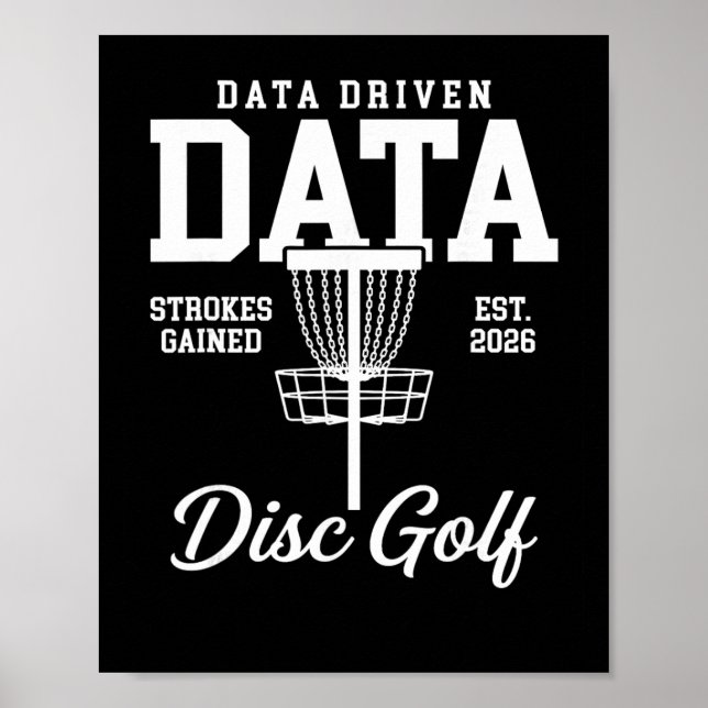 Affiche Data Driven Data Strokes Gained Disc Golf  (Devant)