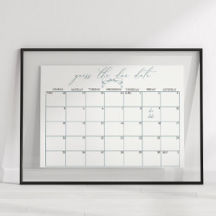 Affiche Date de naissance de bébé Shower Floral Timeless V