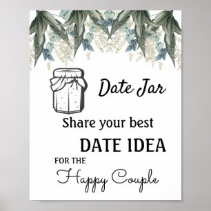 Affiche Date Jar Flowers