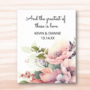 Affiche Date Mariage de conservation Amour personnalisé