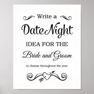 Affiche Date Night Ideas Mariage