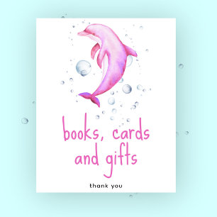 Affiche Dauphin aquarelle - Livres cartes et cadeaux