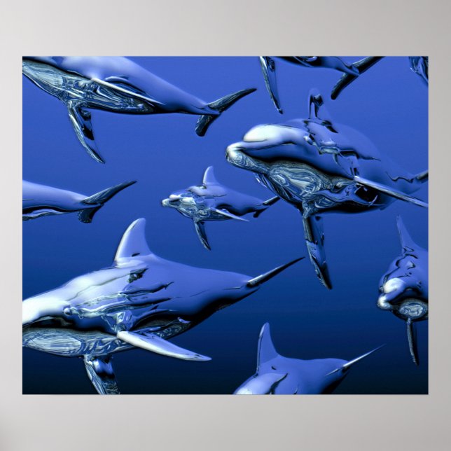 Affiche Dauphin bleu (Devant)