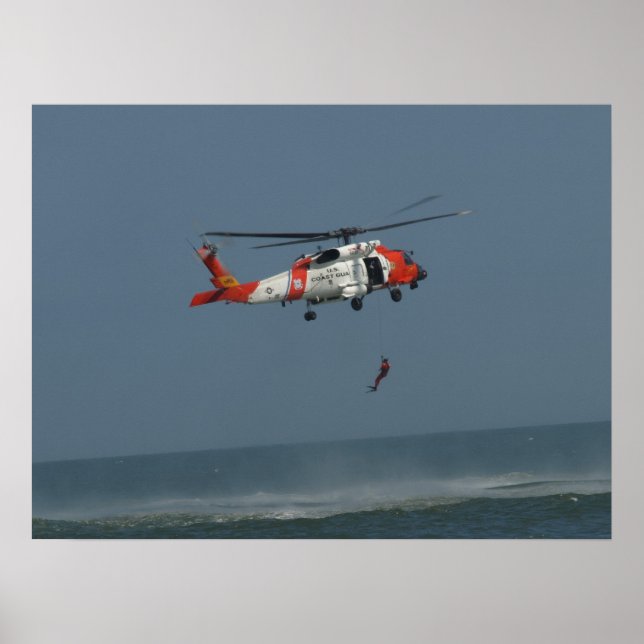 Affiche Dauphin Eurocopter MH-65D. (Devant)