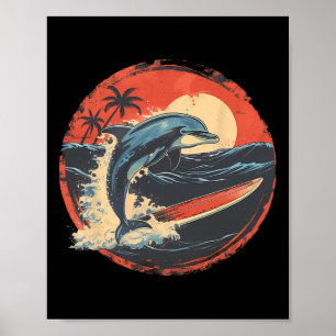 Affiche Dauphin Mer Océan Animal Océan Mer Dauphin Surf
