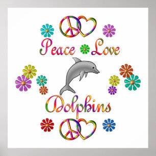 Affiche Dauphins d'amour de paix