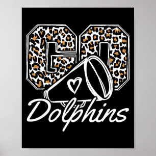 Affiche Dauphins Vintage Retour À L'école Srit