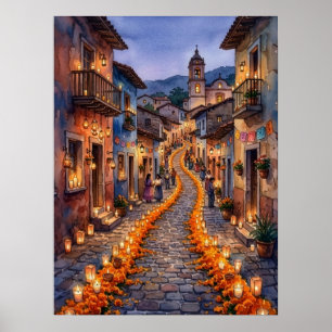 Affiche d'automne mexicaine