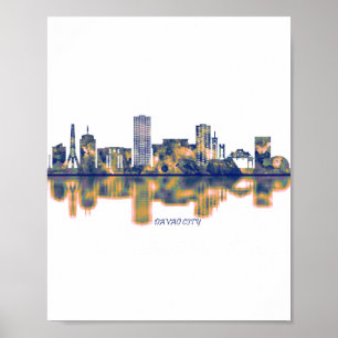 Affiche Davao City Skyline