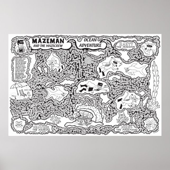 Affiche d'aventure Mazeman Ocean (Devant)