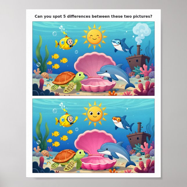Affiche d'aventure Repère la différence  (Devant)
