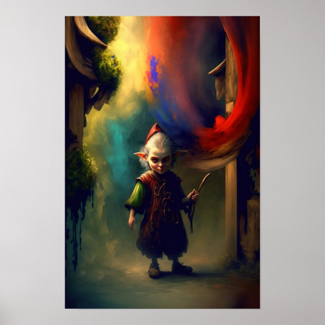 Affiche d'aventurier Halfling | Art D&D 3 (Devant)