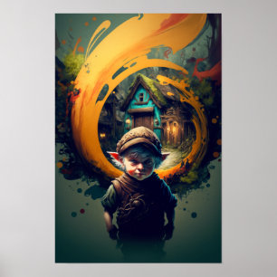 Affiche d'aventurier Halfling   D&D Art 1