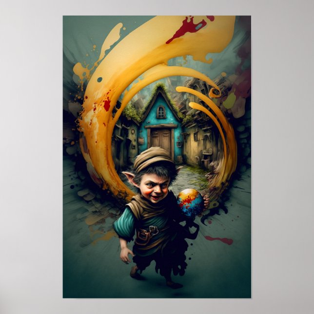 Affiche d'Aventurier Halfling | D&D Art 2 (Devant)