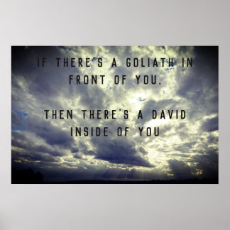 Affiche David and Goliath Quote