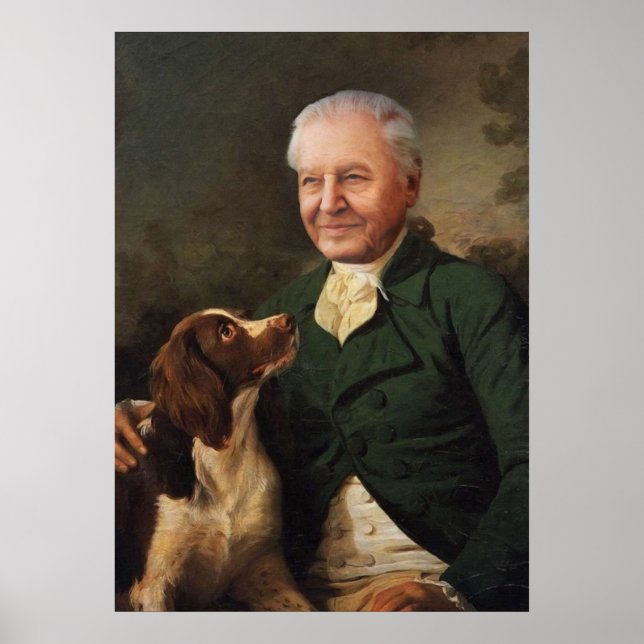 Affiche David Attenborough Portrait (Devant)